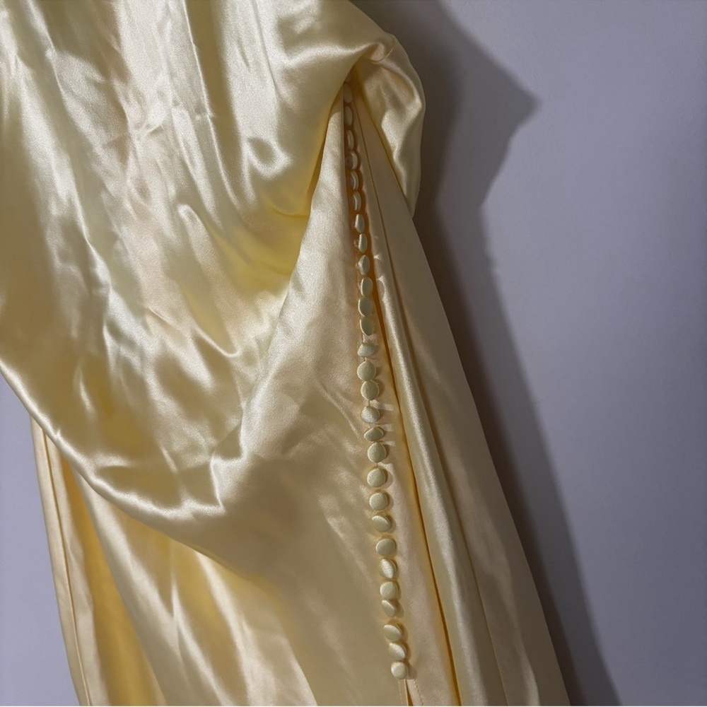 Sau Lee PENELOPE BACKLESS SATIN GOWN Size 14 - Picture 5 of 10